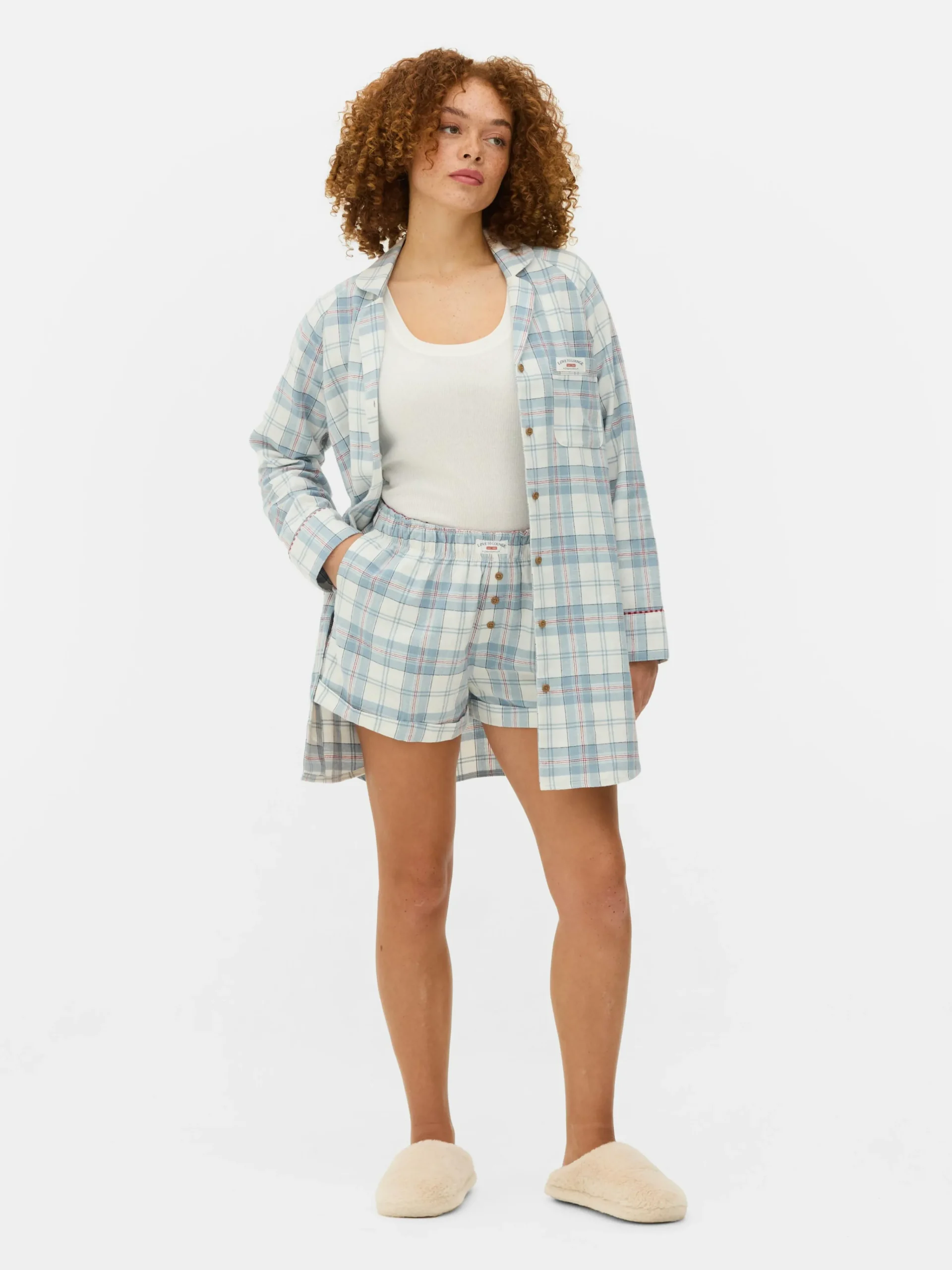 Femme Primark Chemises De Nuit Et Nuisettes|Chemise De Nuit Longue En Flanelle à Carreaux