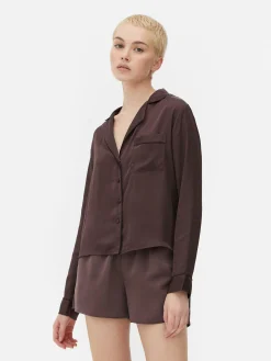 Femme Primark Hauts De Pyjama|Chemise De Pyjama En Satin