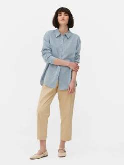Femme Primark Chemises Et Blouses|Chemise En Chambray à Manches Longues