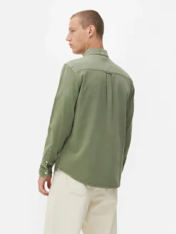 Homme Primark Chemises|Chemise En Sergé De Coton à Manches Longues