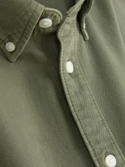 Homme Primark Chemises|Chemise En Sergé De Coton à Manches Longues