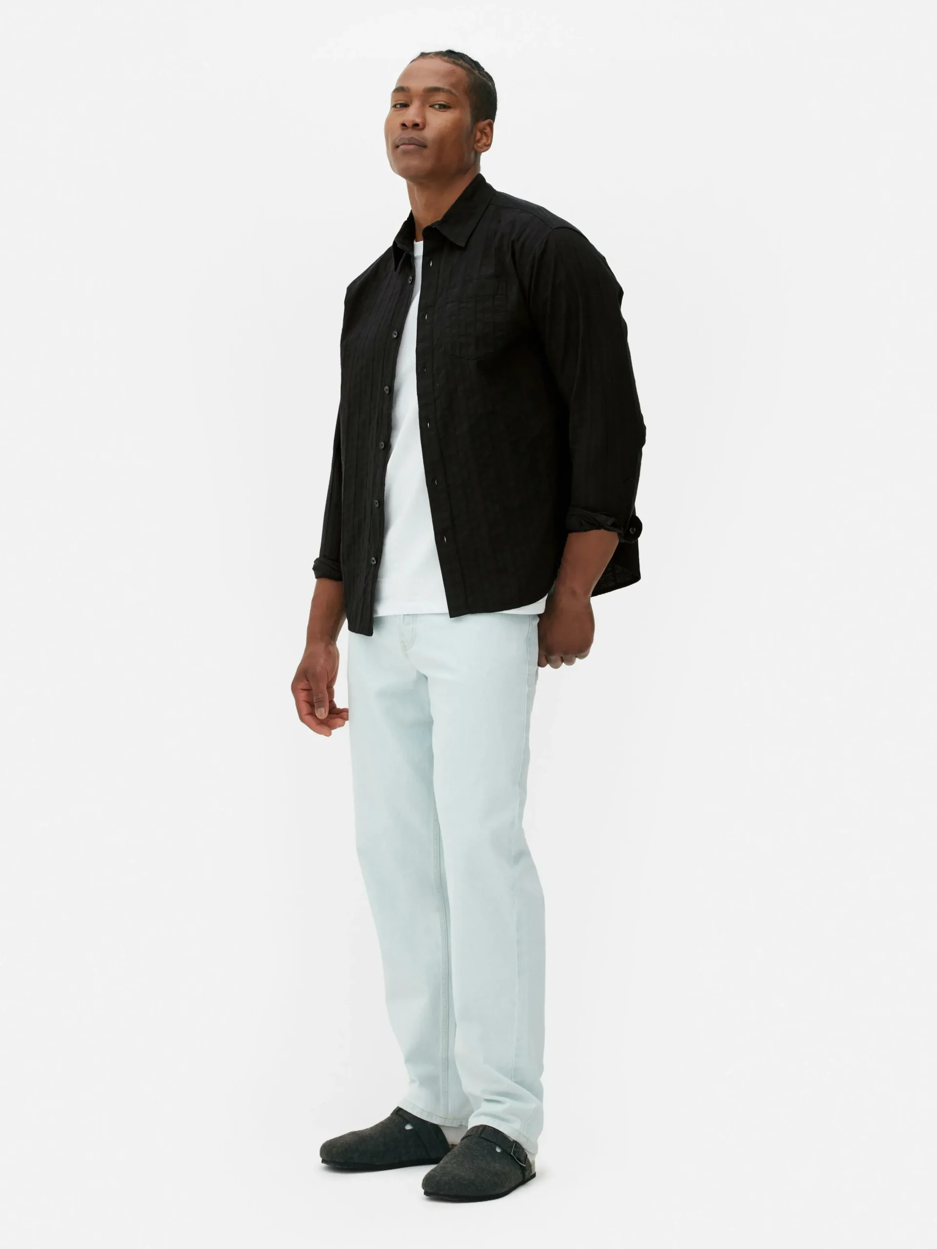 Homme Primark Chemises|Chemise Jacquard à Manches Longues