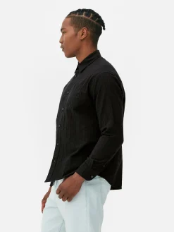 Homme Primark Chemises|Chemise Jacquard à Manches Longues