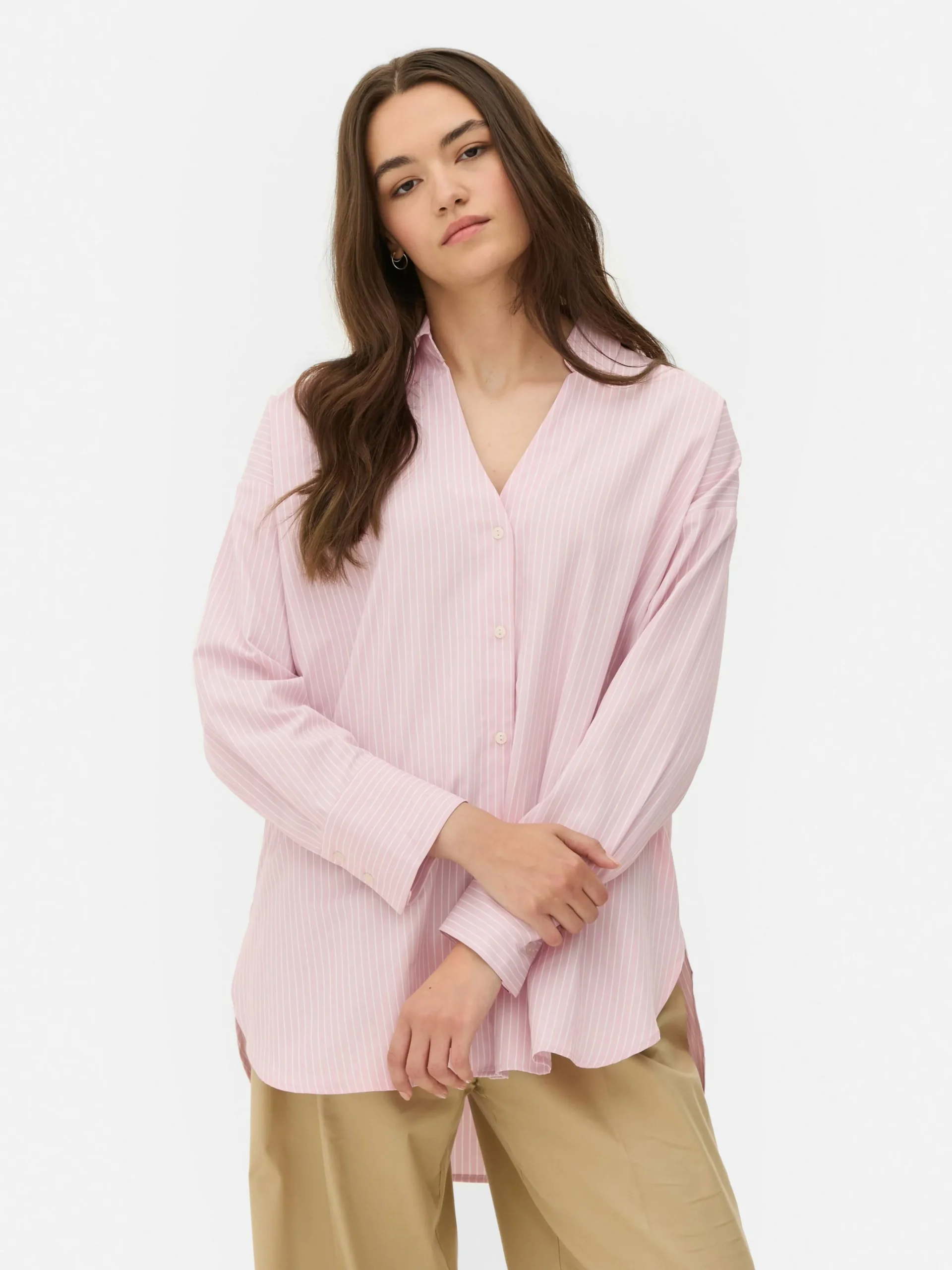 Femme Primark Chemises Et Blouses|Chemise Oversize En Popeline