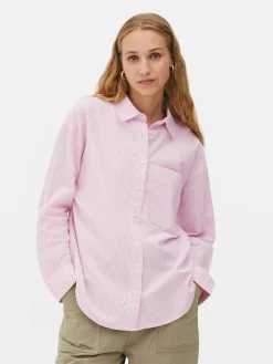 Femme Primark Chemises Et Blouses|Chemise Oxford à Rayures