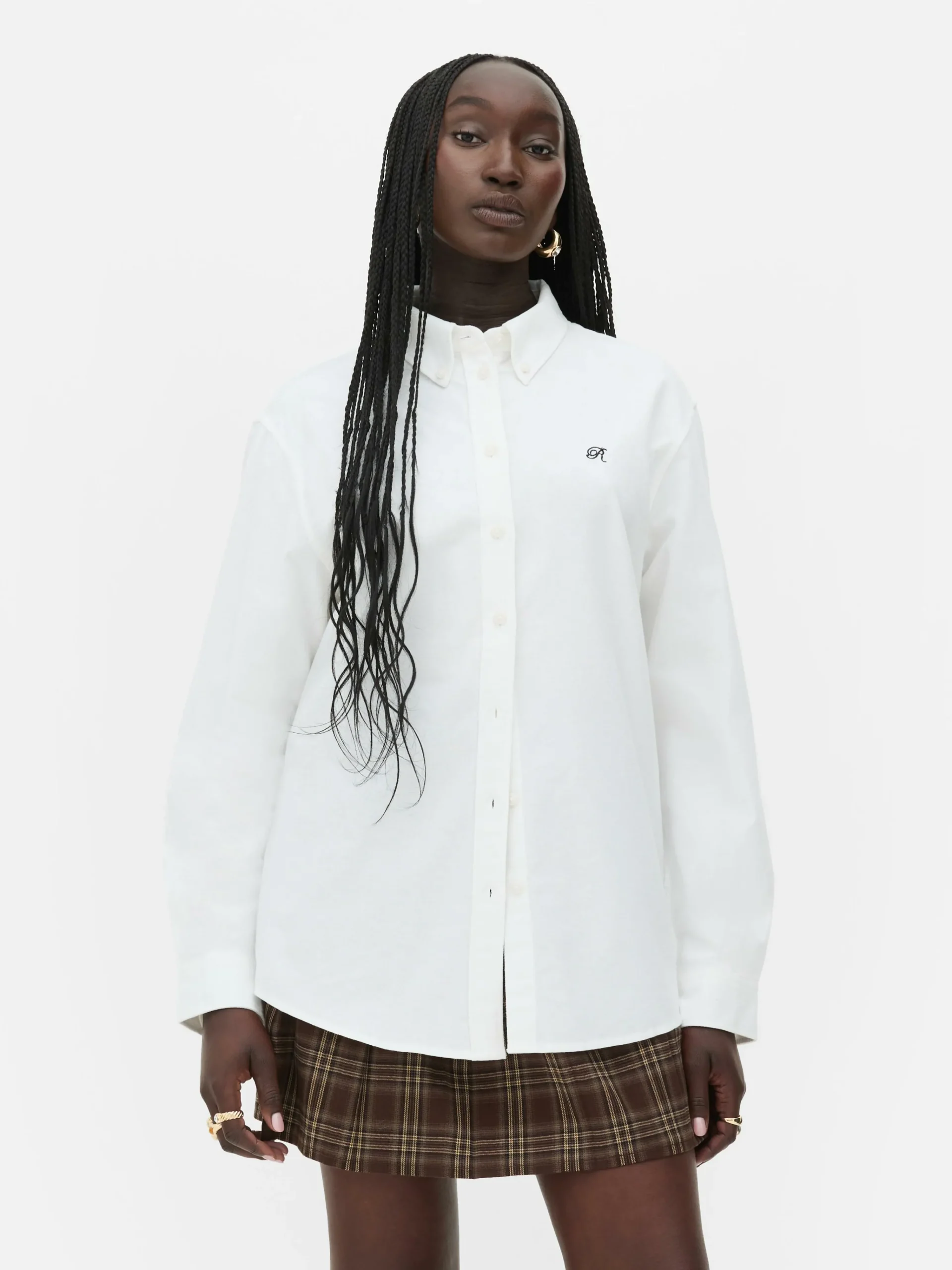 Femme Primark Chemises Et Blouses|Chemise Oxford Boutonnée Rita Ora