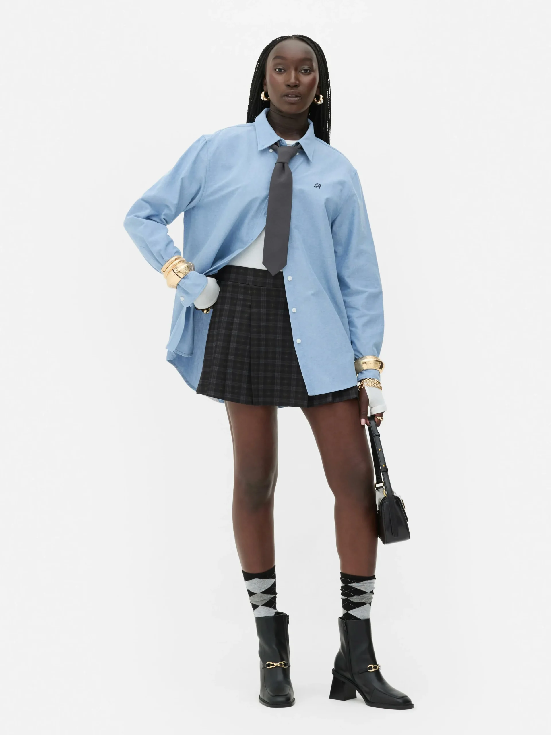 Femme Primark Chemises Et Blouses|Chemise Oxford Boutonnée Rita Ora