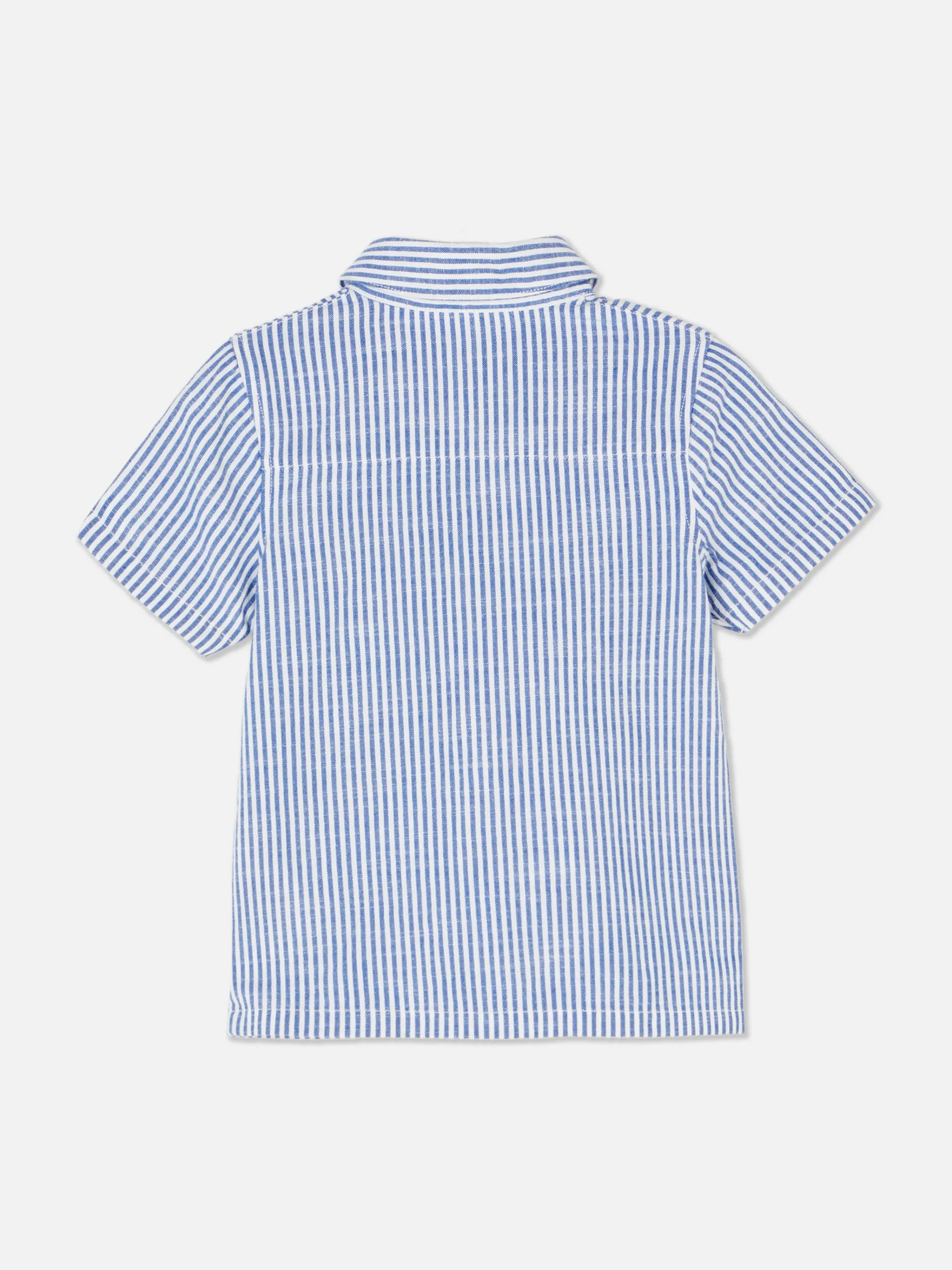 Primark Hauts Et T-Shirts|Chemise Rayée à Manches Courtes