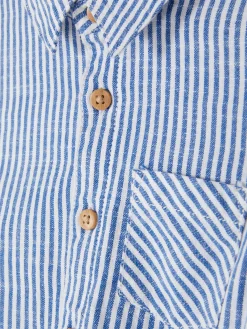 Primark Hauts Et T-Shirts|Chemise Rayée à Manches Courtes