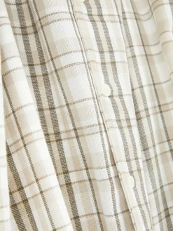 Homme Primark Chemises|Chemise Texturée à Carreaux Et à Manches Courtes