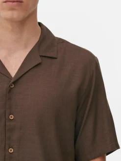 Homme Primark Chemises|Chemise Texturée à Manches Courtes