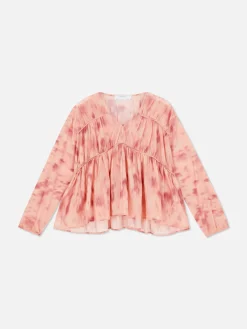 Femme Primark Chemises Et Blouses|Chemisier à Smock En Voile Drapé