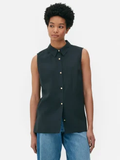 Femme Primark Chemises Et Blouses|Chemisier Boutonné Sans Manches