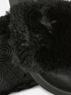 Femme Primark Tongs Et Claquettes|Claquettes En Fausse Fourrure