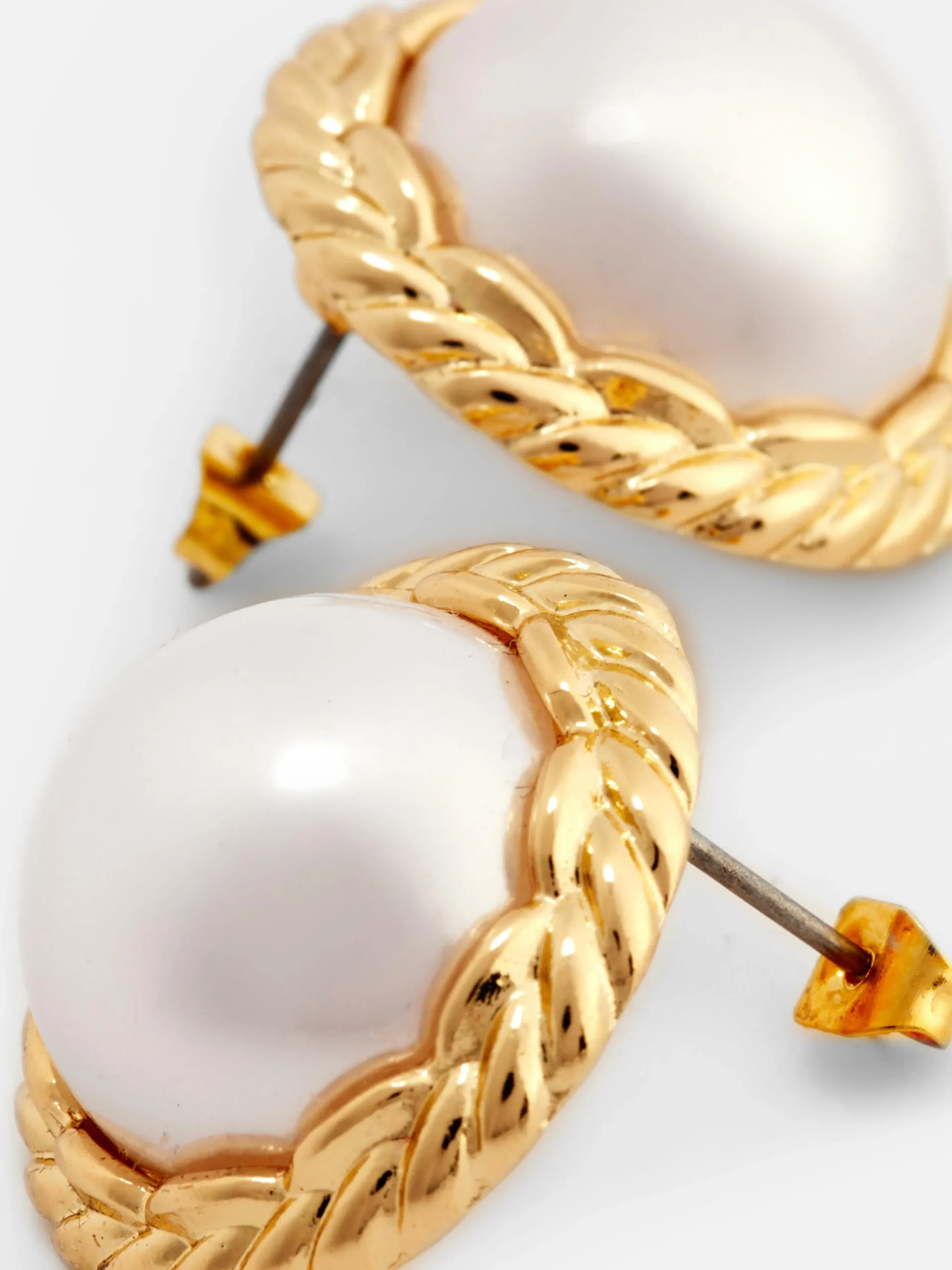 Femme Primark Bijoux|Clous D'oreilles Torsadés à Fausses Perles