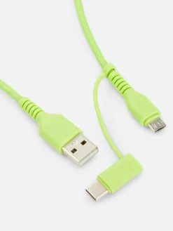 Primark Chargeurs|Cordon De Charge Double De Deux Mètres