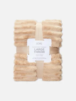 Primark Couvertures Et Jetés De Lit|Couverture Côtelée Duveteuse Ultra-douce