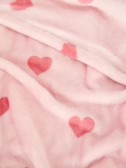 Primark Couvertures Et Jetés De Lit|Couverture Douce à Motif Cœur