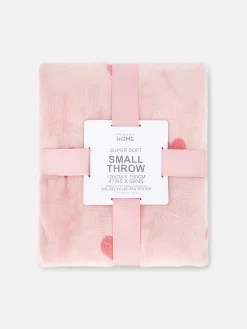 Primark Couvertures Et Jetés De Lit|Couverture Douce à Motif Cœur