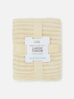 Primark Couvertures Et Jetés De Lit|Couverture Large Côtelée