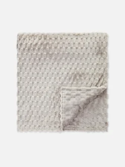 Primark Couvertures Et Jetés De Lit|Couverture Texturée Effet Nid D'abeille Ultra-douce