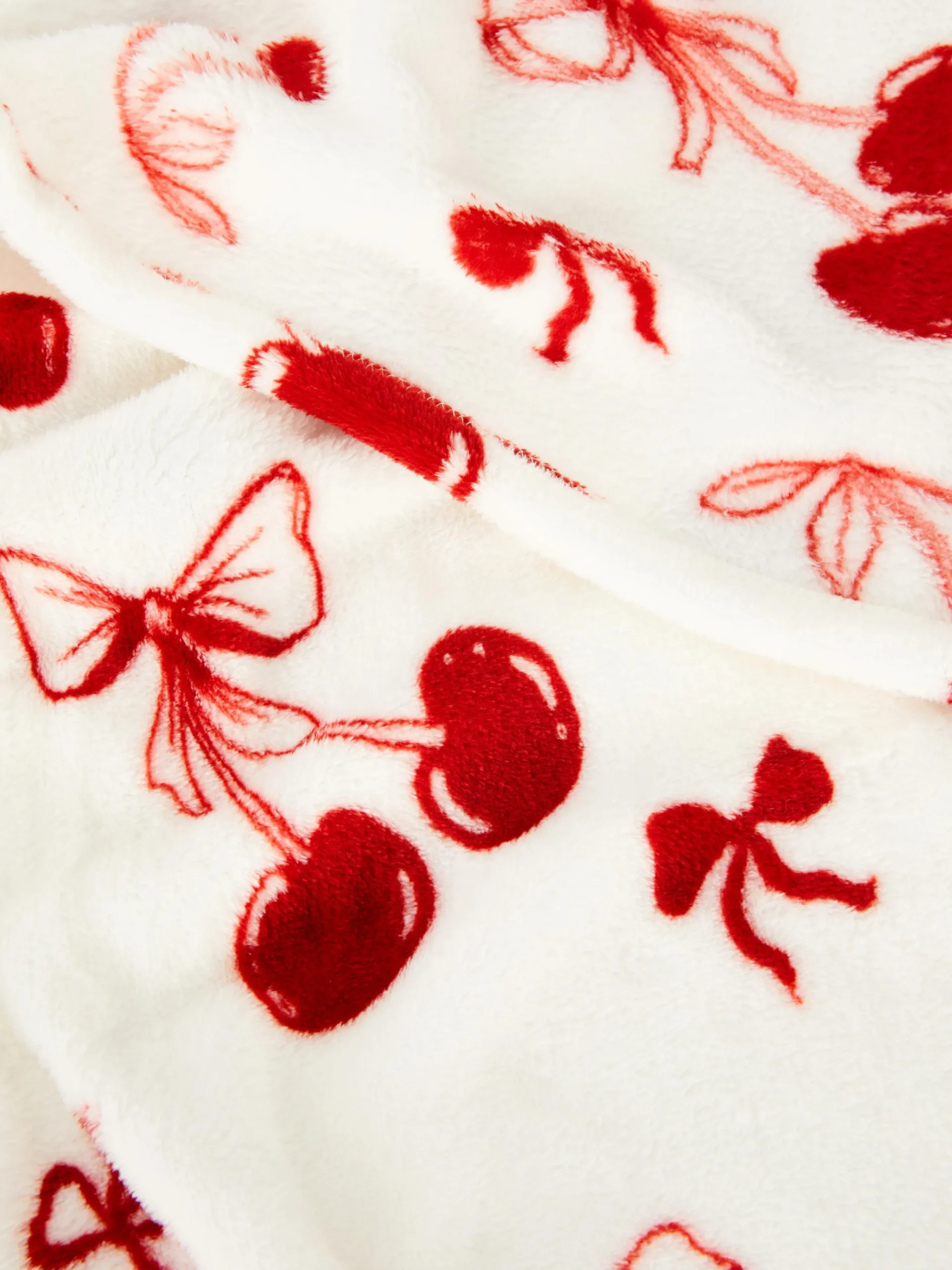 Primark Couvertures Et Jetés De Lit|Couverture Ultra-douce à Motif Cerise