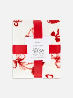 Primark Couvertures Et Jetés De Lit|Couverture Ultra-douce à Motif Cerise