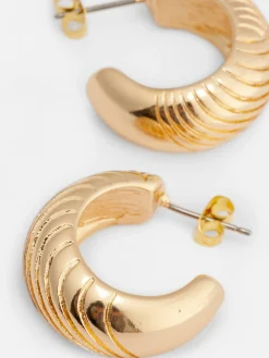 Femme Primark Bijoux|Créoles Texturées