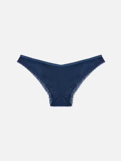 Femme Primark Culotte|Culotte Brésilienne à Liseré En Dentelle