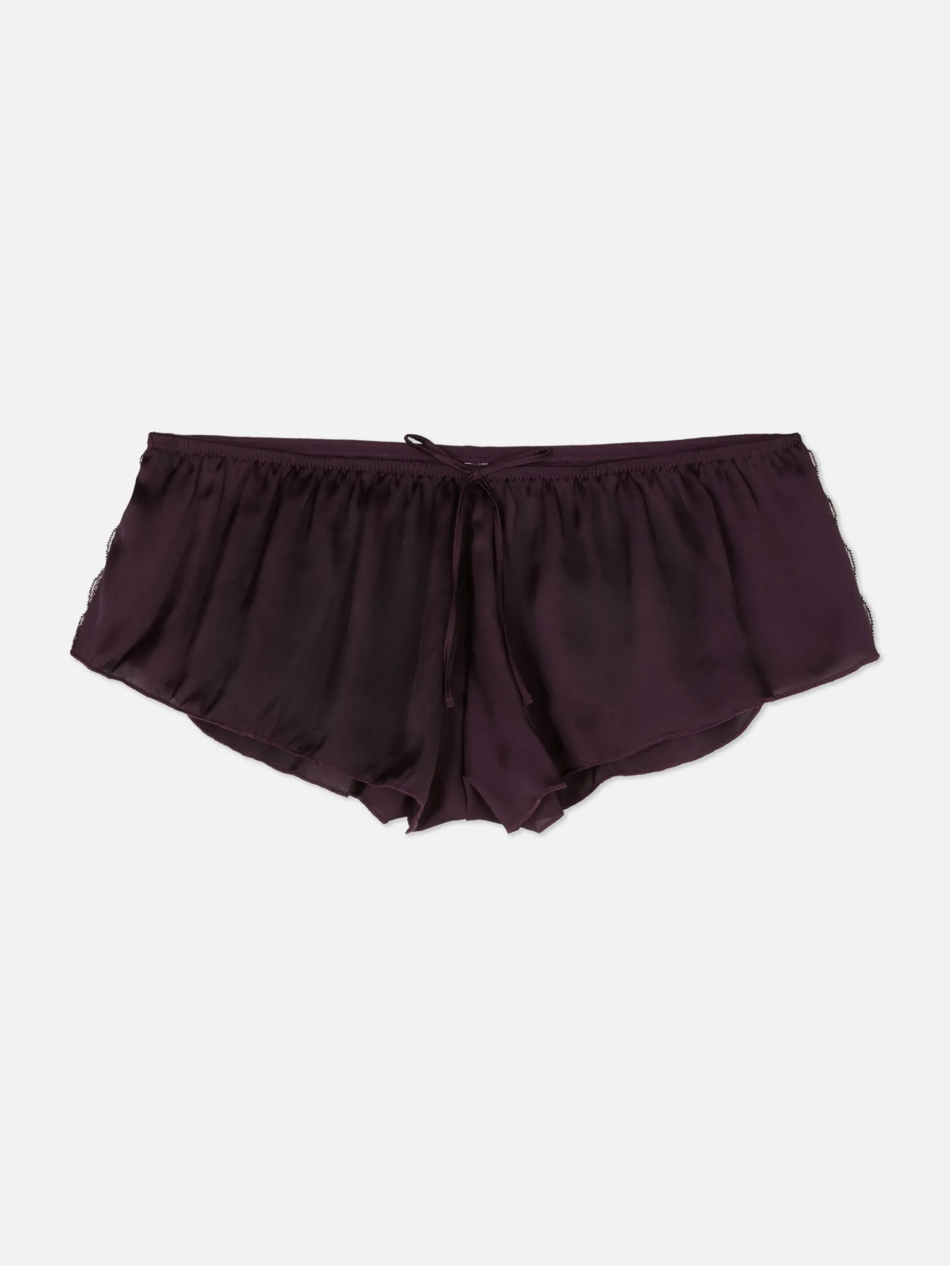 Femme Primark Culotte|Culotte Légère En Satin Avec Finitions En Dentelle