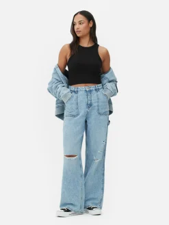 Femme Primark Hauts Et T-Shirts|Débardeur Côtelé à Dos Nageur