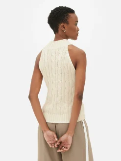 Femme Primark Hauts Et T-Shirts|Débardeur En Maille Torsadée