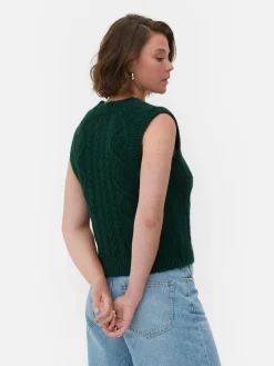 Femme Primark Pulls Et Gilets|Débardeur En Maille Torsadée Rita Ora