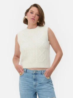 Femme Primark Pulls Et Gilets|Débardeur En Maille Torsadée Rita Ora