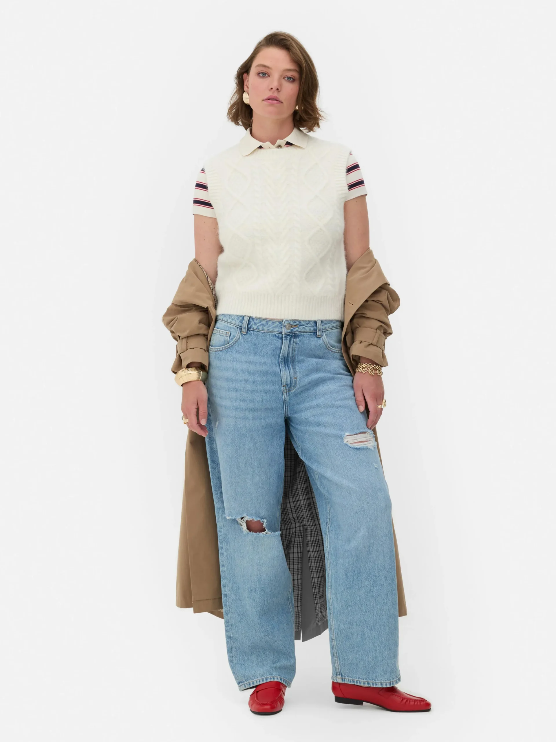 Femme Primark Pulls Et Gilets|Débardeur En Maille Torsadée Rita Ora