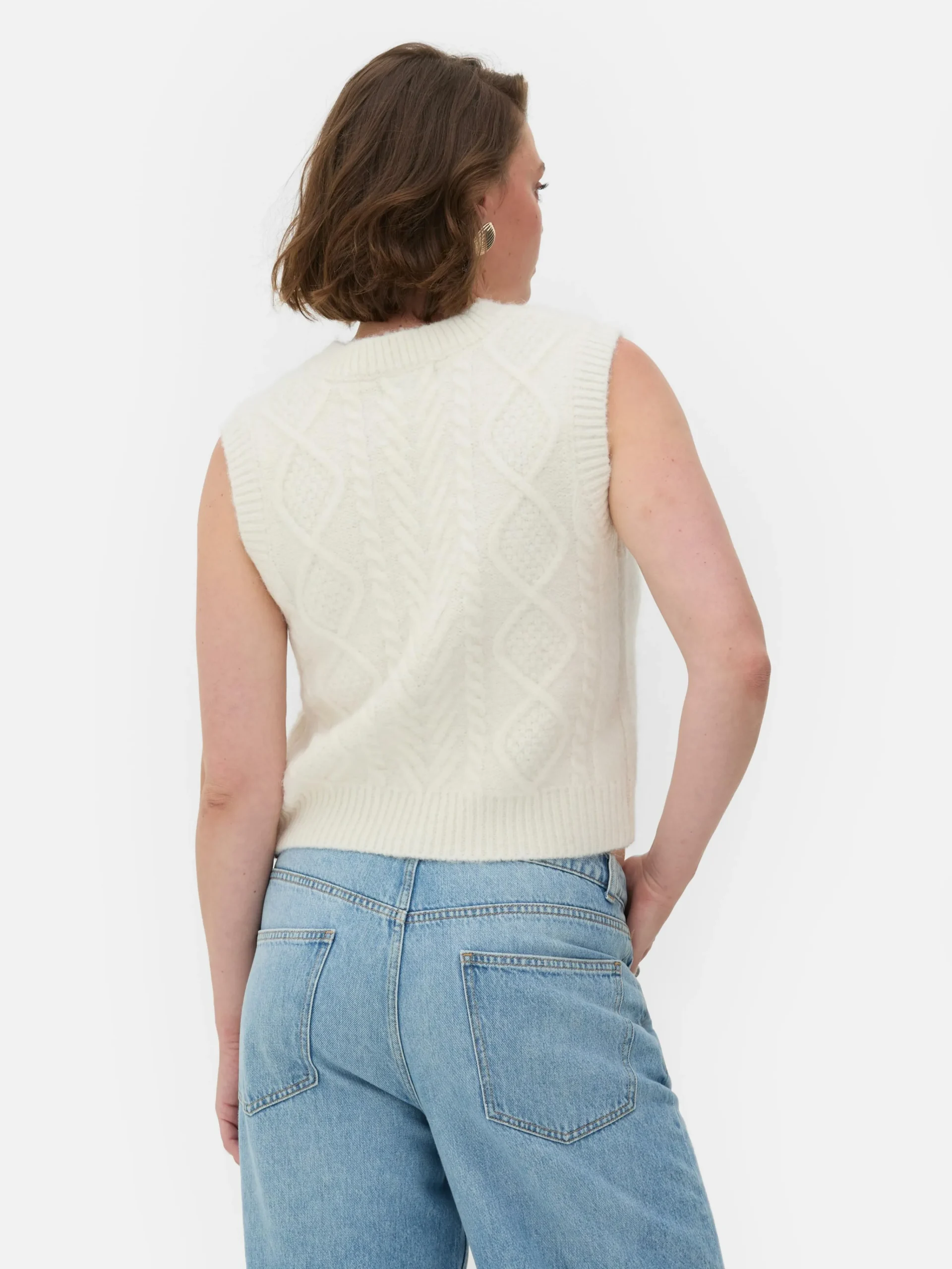 Femme Primark Pulls Et Gilets|Débardeur En Maille Torsadée Rita Ora