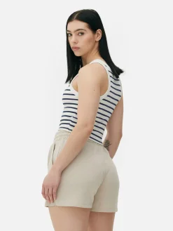 Femme Primark Hauts Et T-Shirts|Débardeur Rayé Côtelé à Dos Nageur