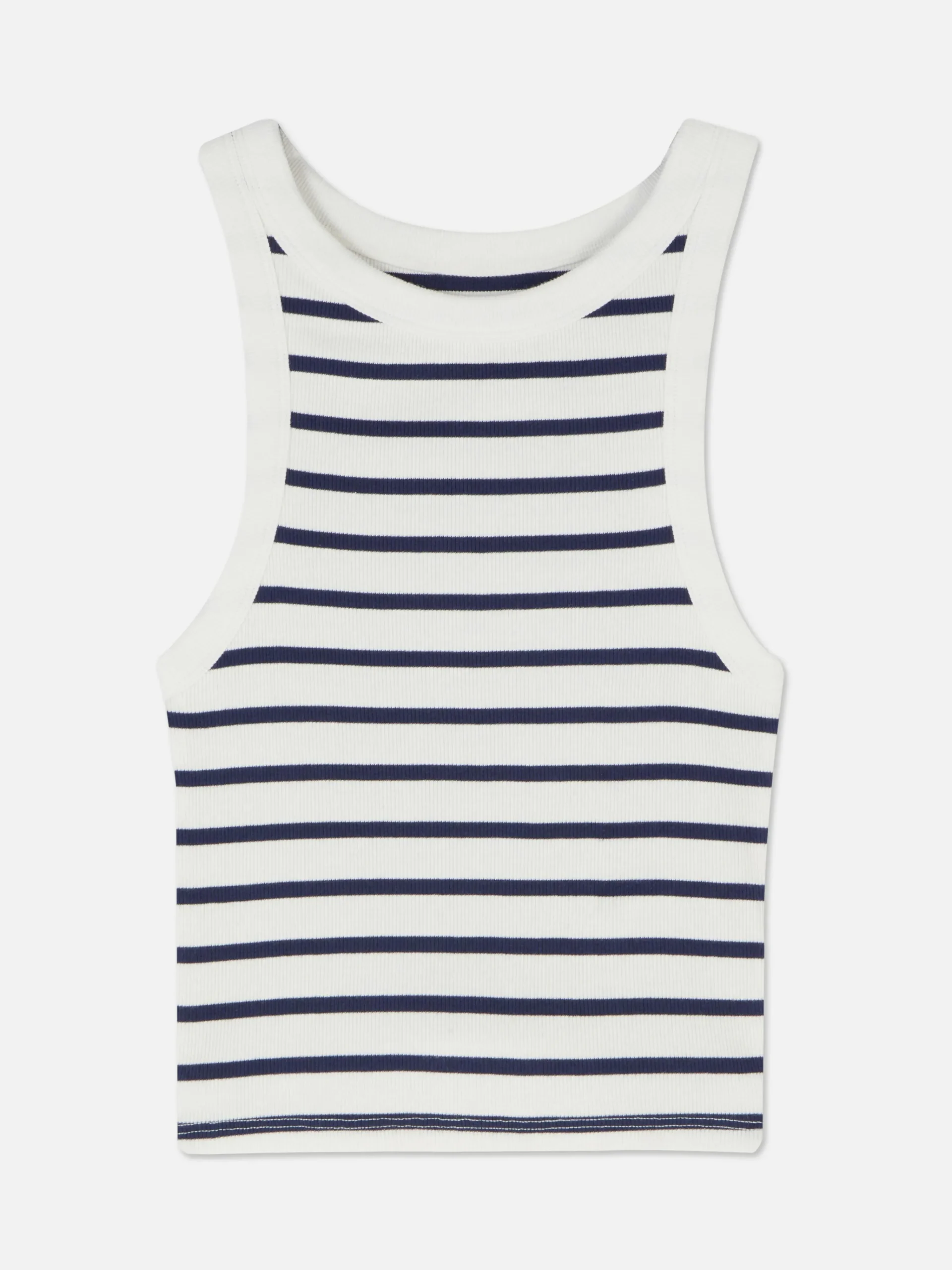 Femme Primark Hauts Et T-Shirts|Débardeur Rayé Côtelé à Dos Nageur