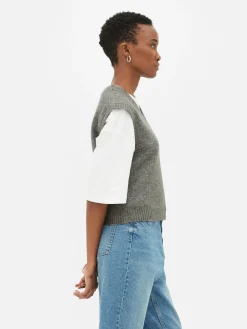 Femme Primark Pulls Et Gilets|Débardeur Tricoté à Col En V
