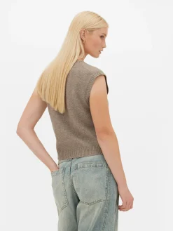 Femme Primark Pulls Et Gilets|Débardeur Tricoté à Col En V