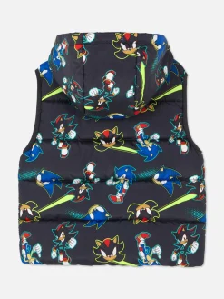 Enfant Primark Manteaux Et Vestes|Doudoune Sans Manches Sonic Le Hérisson Sonic