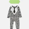 Enfant Primark Déguisements Halloween Pour Enfants|Ensemble Body Et Chapeau Beetlejuice