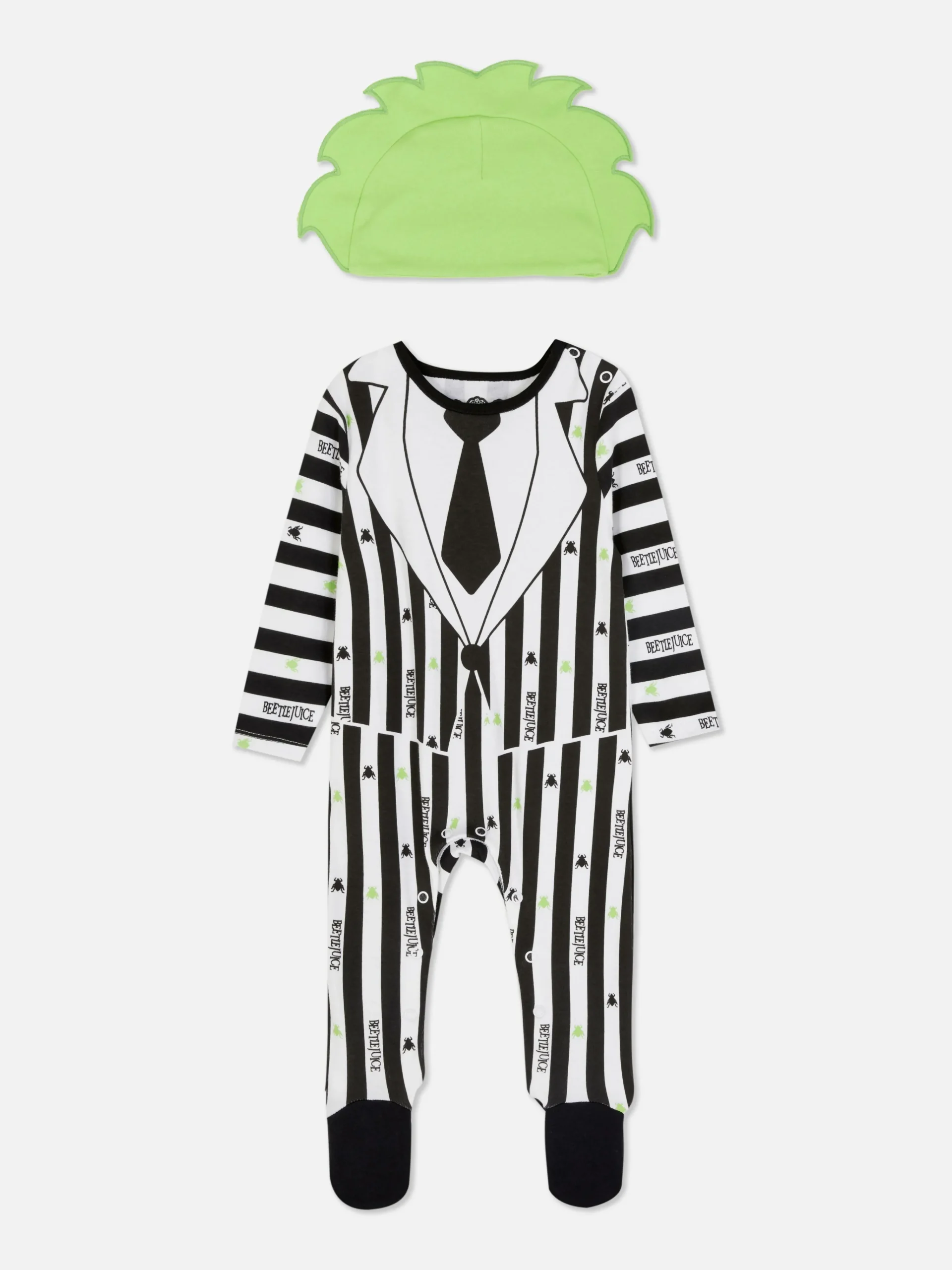 Enfant Primark Déguisements Halloween Pour Enfants|Ensemble Body Et Chapeau Beetlejuice