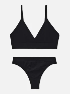 Femme Primark Ensembles Lingerie|Ensemble Brassière Triangle Et String Sans Couture