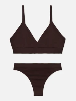 Femme Primark Ensembles Lingerie|Ensemble Brassière Triangle Et String Sans Couture