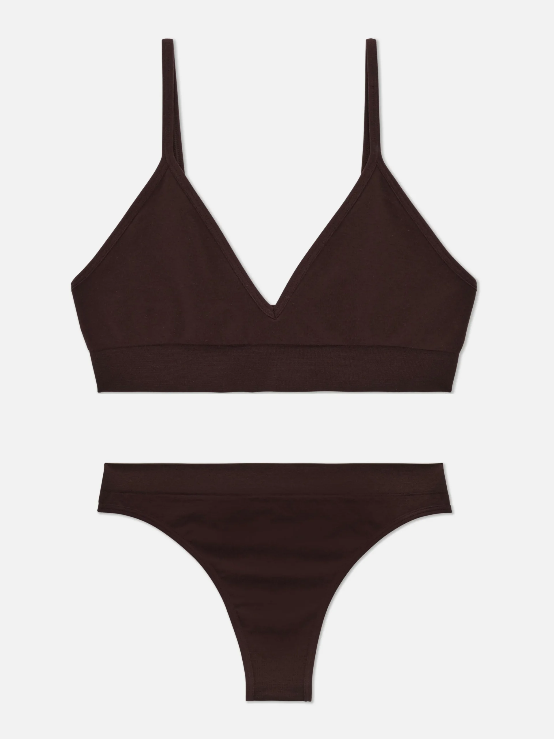 Femme Primark Ensembles Lingerie|Ensemble Brassière Triangle Et String Sans Couture