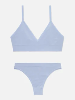 Femme Primark Ensembles Lingerie|Ensemble Brassière Triangle Et String Sans Couture