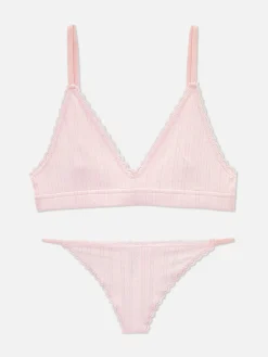 Femme Primark Ensembles Lingerie|Ensemble Brassière Triangle Et String Sans Couture