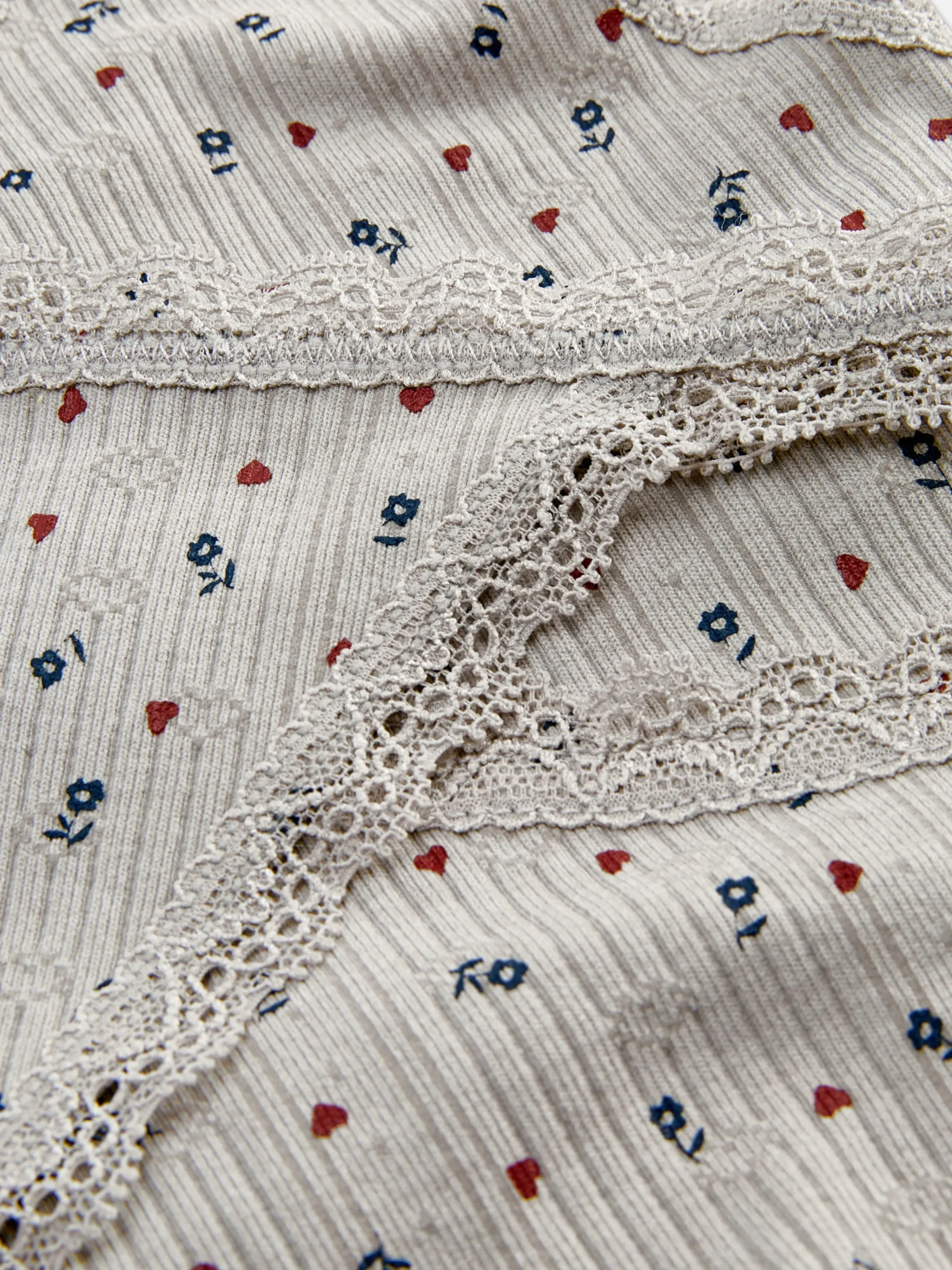 Femme Primark Ensembles Lingerie|Ensemble Caraco Et String En Pointelle à Motifs Sans Couture