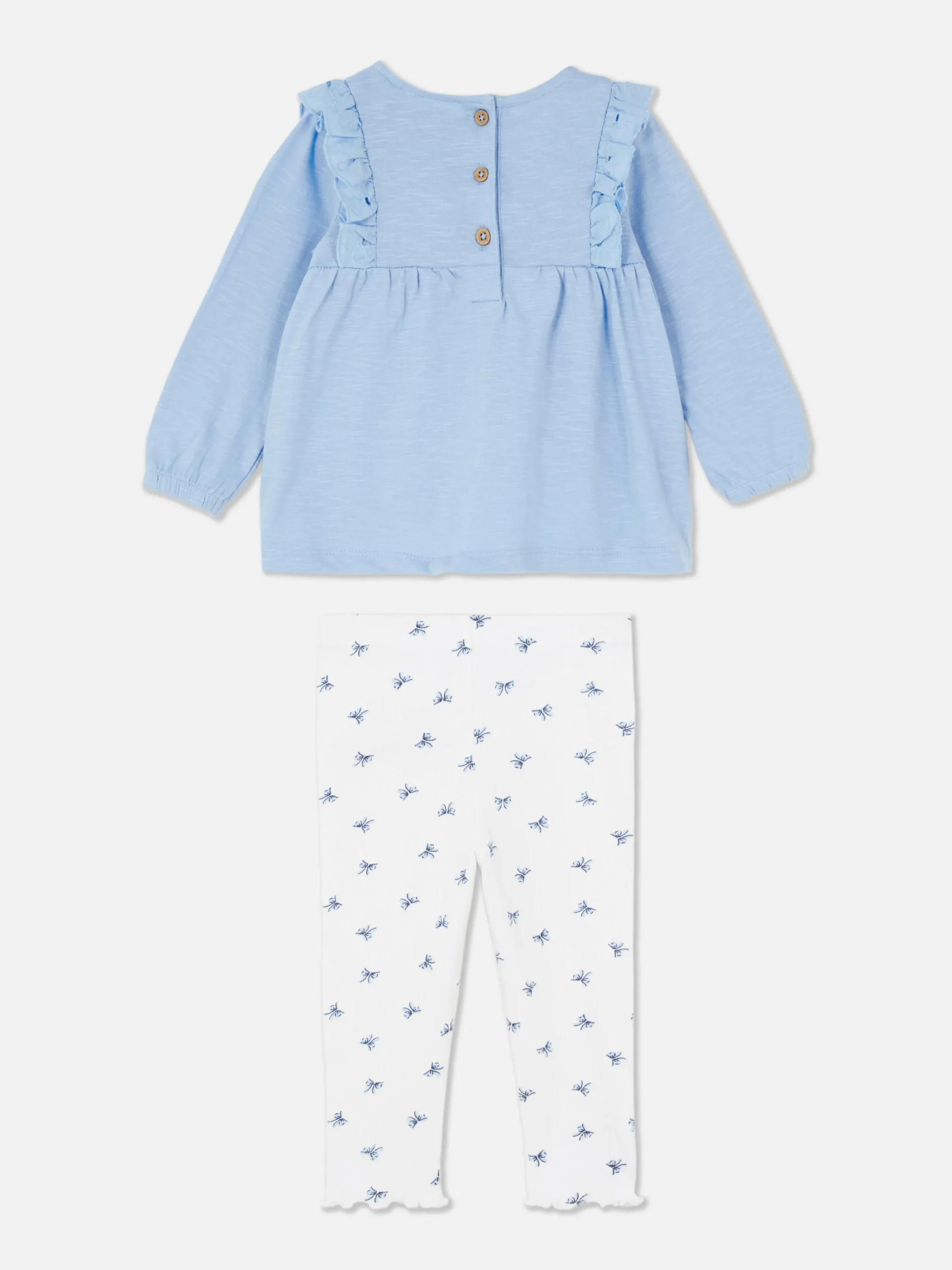 Primark Ensembles Et Tenues|Ensemble Chemisier à Volants Et Legging